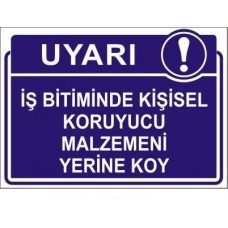 İş Güvenliği Levhası 